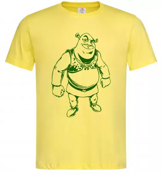 Чоловіча футболка Зелений Шрек Лимонний фото