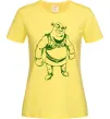Женская футболка Зелений Шрек Лимонный фото