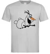 Мужская футболка Олаф летить Серый фото