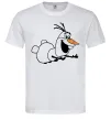 Мужская футболка Олаф летить Белый фото