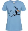 Жіноча футболка Олаф летить Блакитний фото