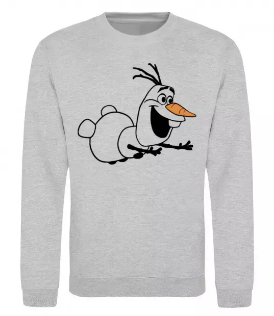 Світшот Олаф летить Сірий меланж фото