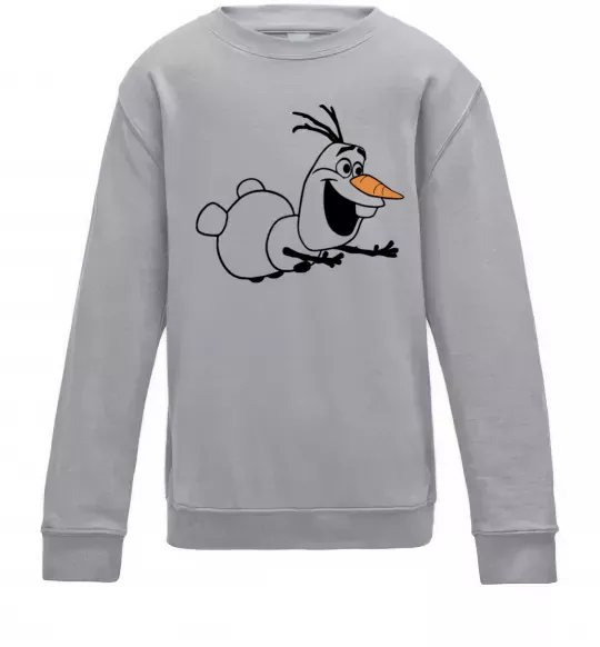 Дитячий світшот Олаф летить Сірий меланж фото