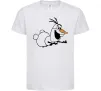 Детская футболка Олаф летить Белый фото