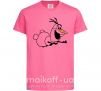 Детская футболка Олаф летит Ярко-розовый фото