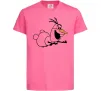 Детская футболка Олаф летить Ярко-розовый фото