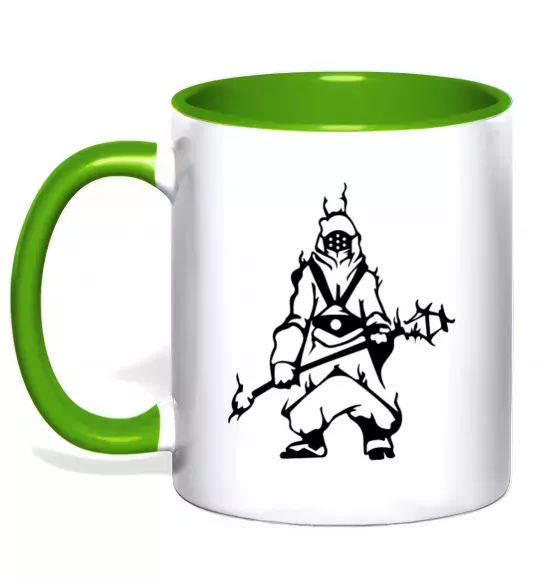 Чашка з кольоровою ручкою Blk Jax Зелений фото