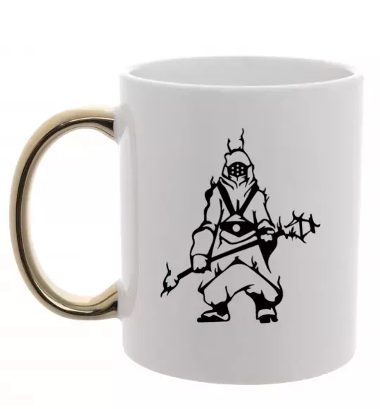 Чашка з кольоровою ручкою Blk Jax Золото фото