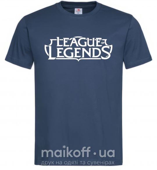 Мужская футболка League of legends logo Темно-синий фото
