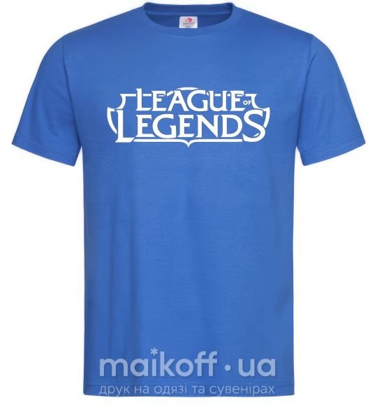 Мужская футболка League of legends logo Ярко-синий фото