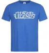 Мужская футболка League of legends logo Ярко-синий фото