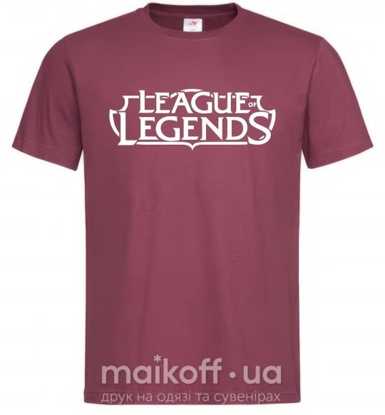 Чоловіча футболка League of legends logo Бордовий фото