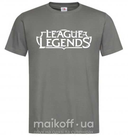 Мужская футболка League of legends logo Графит фото
