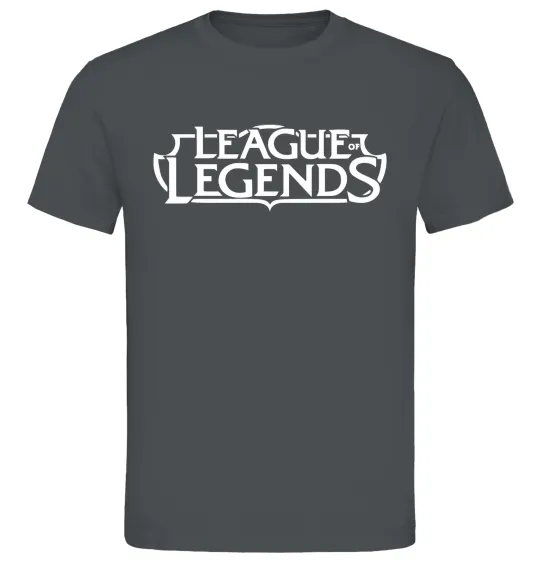 Мужская футболка League of legends logo Графит фото