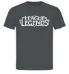 Мужская футболка League of legends logo Графит фото