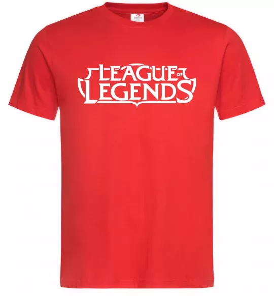 Мужская футболка League of legends logo Красный фото