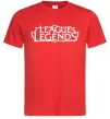 Мужская футболка League of legends logo Красный фото