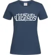 Жіноча футболка League of legends logo Темно-синій фото