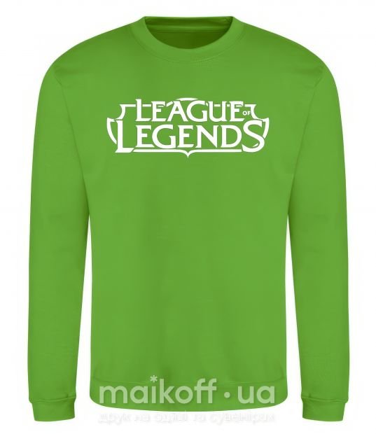Свитшот League of legends logo Лаймовый фото