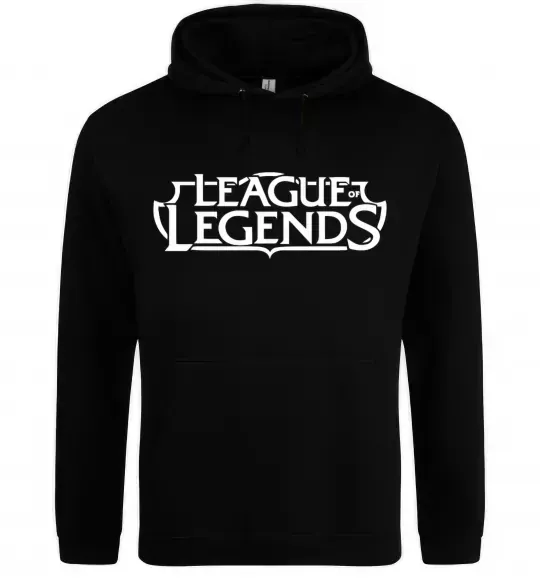 Чоловіча толстовка (худі) League of legends logo Чорний фото