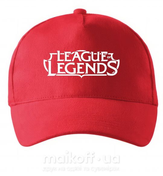 Кепка League of legends logo Червоний фото