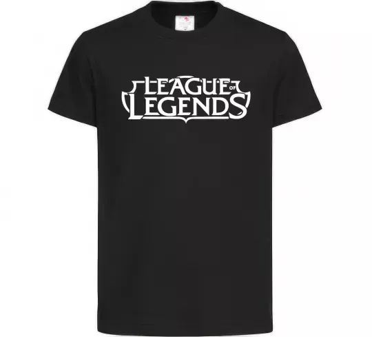 Детская футболка League of legends logo Черный фото