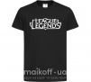 Дитяча футболка League of legends logo Чорний фото