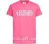 Детская футболка League of legends logo Ярко-розовый фото
