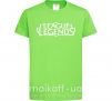 Дитяча футболка League of legends logo Лаймовий фото