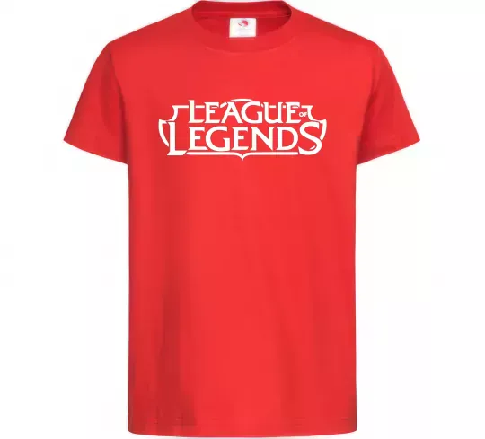 Детская футболка League of legends logo Красный фото