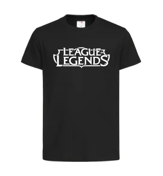 Дитяча футболка League of legends logo Чорний фото
