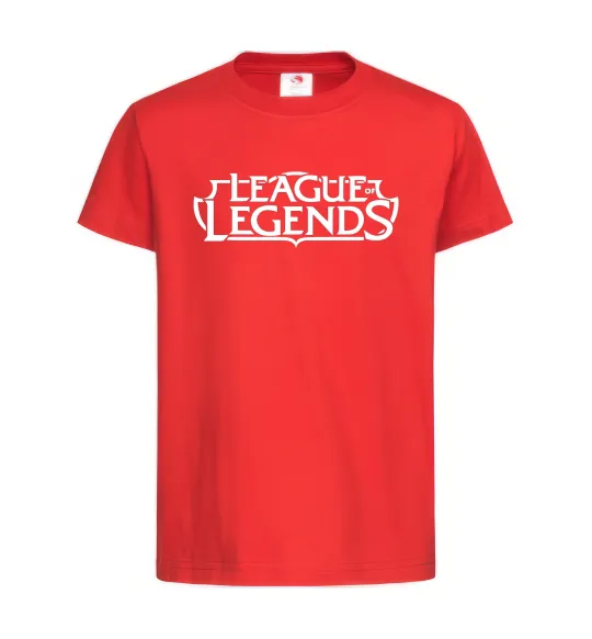 Дитяча футболка League of legends logo Червоний фото