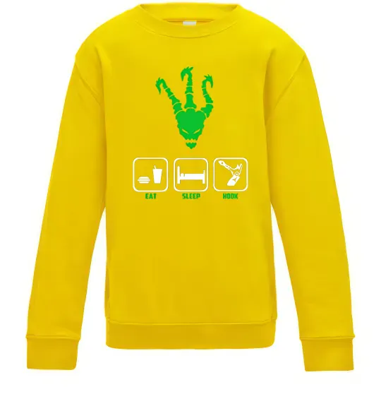 Детский Свитшот Треш Солнечно желтый фото