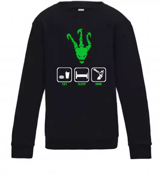 Детский Свитшот Треш Черный фото