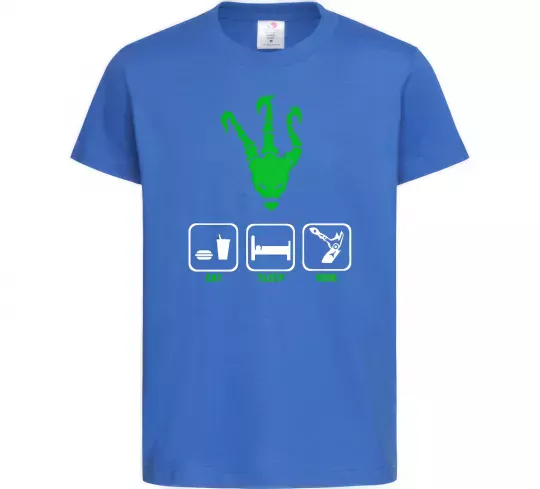 Дитяча футболка Треш Яскраво-синій фото