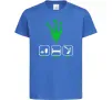 Дитяча футболка Треш Яскраво-синій фото