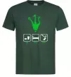 Мужская футболка Треш Темно-зеленый фото