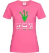 Женская футболка Треш Ярко-розовый фото