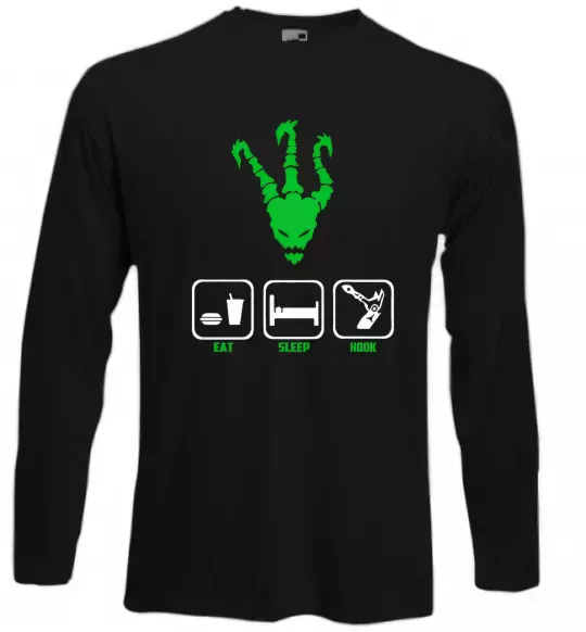 Лонгслів Треш Чорний фото