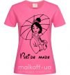 Жіноча футболка Bride made Mulan Яскраво-рожевий фото
