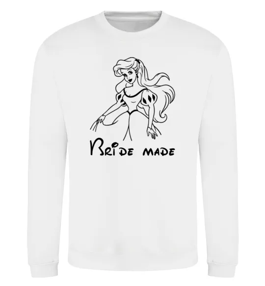 Свитшот Bride made Ariel Белый фото