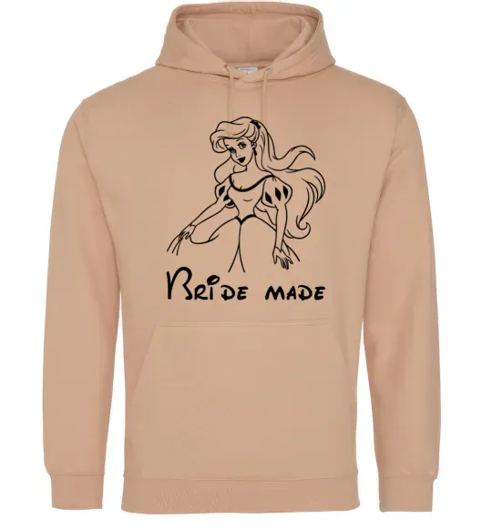 Жіноча толстовка (худі) Bride made Ariel Пісочний фото
