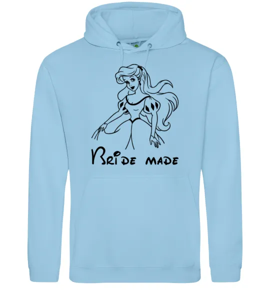 Женская толстовка (худи) Bride made Ariel Голубой фото