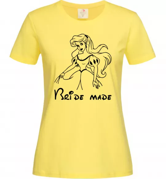 Женская футболка Bride made Ariel Лимонный фото