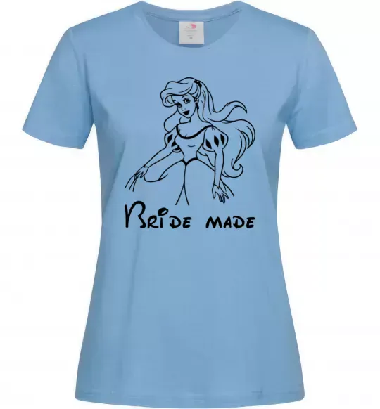 Женская футболка Bride made Ariel Голубой фото