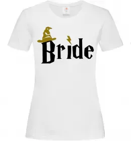 Жіноча футболка Bride hat Білий фото