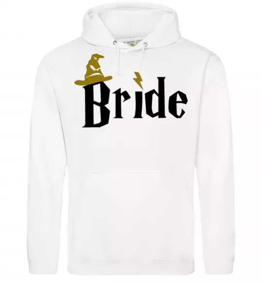 Жіноча толстовка (худі) Bride hat Білий фото