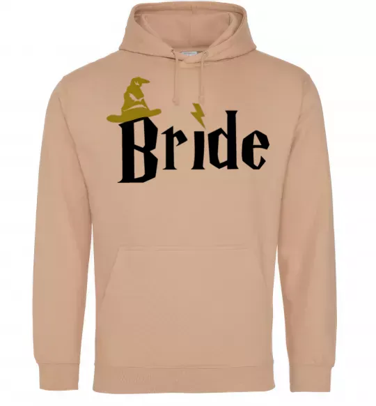 Жіноча толстовка (худі) Bride hat Пісочний фото