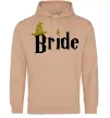 Жіноча толстовка (худі) Bride hat Пісочний фото