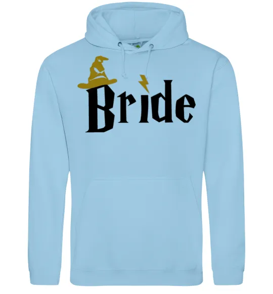 Женская толстовка (худи) Bride hat Голубой фото